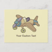 玩具飛行機 ポストカード (正面)