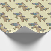 玩具飛行機 ラッピングペーパー (角)