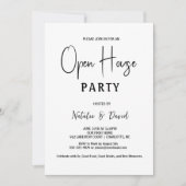 现代简约黑白开放式住宅 招待状 (正面)