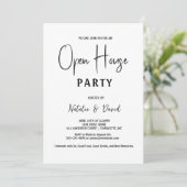 现代简约黑白开放式住宅 招待状 (スタンド正面)