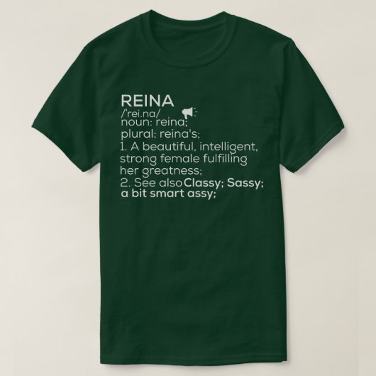 玲奈名玲奈定義怜奈めい名Rein Tシャツ (デザイン正面)