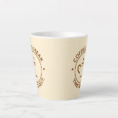☕ 珈琲休憩 ミニマル ベージュ モダンカフェ ☕ カフェラテマグ (正面)