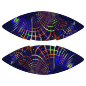 珊瑚から緑へと向かう青い尖った曲線 アメリカンフットボール (パネル)