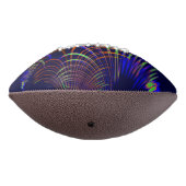 珊瑚から緑へと向かう青い尖った曲線 アメリカンフットボール (回転270)