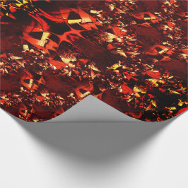 珊瑚が「明るい」奇妙で曲がった形 ラッピングペーパー