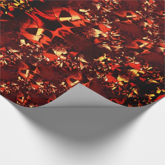 珊瑚が「明るい」奇妙で曲がった形 ラッピングペーパー (角)