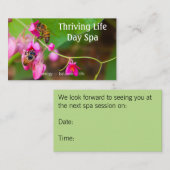 珊瑚つる植物の蜂によっては写真が開花します 予約カード (正面/裏面)