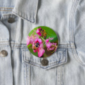 珊瑚つる植物の蜂によっては写真が開花します 缶バッジ (インサイチュ)