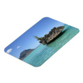 珊瑚で構成された結晶岩 マグネット (左側)