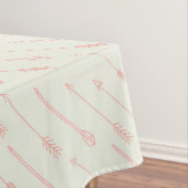 珊瑚によって輪郭を描かれる矢パターン テーブルクロス (インサイチュ)