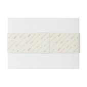 珊瑚によって輪郭を描かれる矢パターン 招待状ベリーバンド (裏面例)