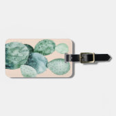 珊瑚のあなたの一流の|のサボテンを加えて下さい ラゲッジタグ (正面横)