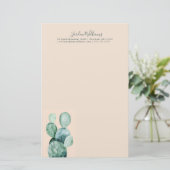 珊瑚のあなたの一流の|のサボテンを加えて下さい 便箋 (スタンド正面)