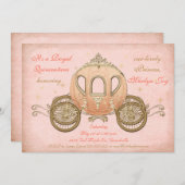 珊瑚のおとぎ話のプリンセスキンセアニェラの招待状 招待状 (正面/裏面)