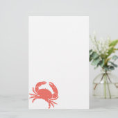 珊瑚のカニ 便箋 (スタンド正面)