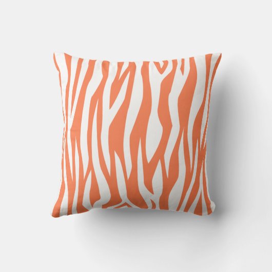 珊瑚のシマウマのプリント クッション (裏面)