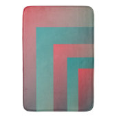 珊瑚のティール（緑がかった色）の陰 バスマット (正面縦)