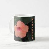 珊瑚のハイビスカスのマグ コーヒーマグカップ (正面左)