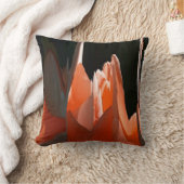 珊瑚のバラの抽象芸術 クッション (ブランケット)