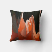 珊瑚のバラの抽象芸術 クッション (裏面)