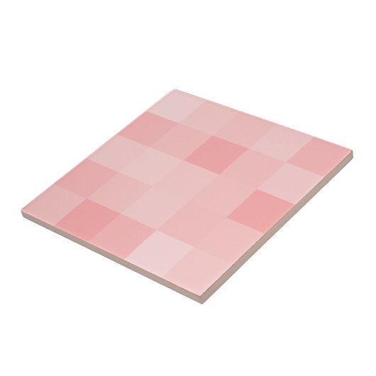 珊瑚のピンクのモザイク模様のタイル タイル (側面)