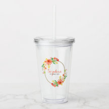 珊瑚のピンクの黄色いデイジーのフラワー・ガールのギフト