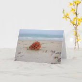 珊瑚のメッセージカード カード (黄色い花)