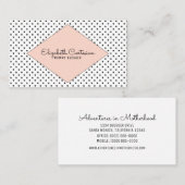 珊瑚のモダンは名刺を主演します コーリングカード (正面/裏面)