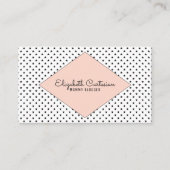 珊瑚のモダンは名刺を主演します コーリングカード (正面)