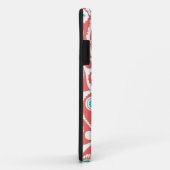 珊瑚のレトロのペイズリーパターン Case-Mate iPhoneケース (裏面/右)