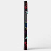 珊瑚の上に華やかで素朴な緑がかった仮想的な花 Case-Mate iPhoneケース (裏面 / 右)