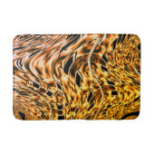 珊瑚の光の影で金ゴールドに捻れる バスマット (正面)
