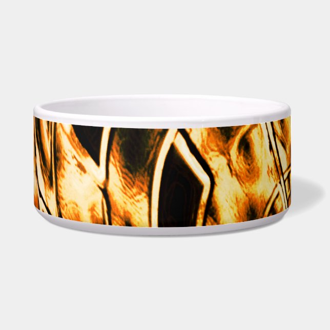珊瑚の光の影で金ゴールドに捻れる ボウル (正面)