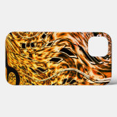 珊瑚の光の影で金ゴールドに捻れる Case-Mate iPhoneケース (裏面 (横))