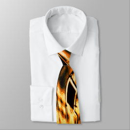 珊瑚の光の影で金色に変わる ネクタイ