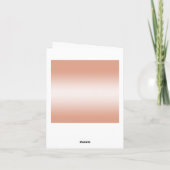 珊瑚の弓及びリボンの第35結婚記念日 サンキューカード (裏面)