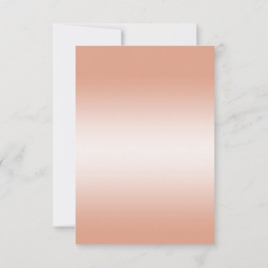 珊瑚の弓及びリボンの第35結婚記念日 出欠カード (裏面)