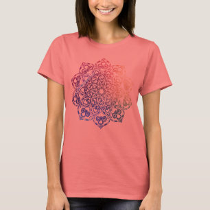 珊瑚の曼荼羅のティー Tシャツ