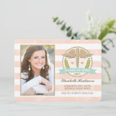 珊瑚の水のフィジカルセラピーの学校の卒業 招待状 (スタンド正面)