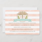 珊瑚の水のフィジカルセラピーの学校の卒業 招待状 (裏面)