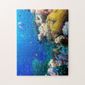 珊瑚の海の熱帯魚及び礁-パズル ジグソーパズル (縦)