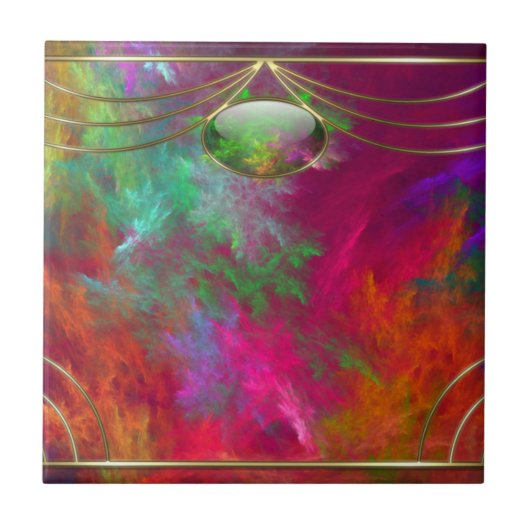 珊瑚の深さの装飾的なタイル タイル (正面)