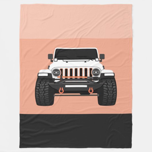 珊瑚の粉砕機 フリースブランケット (正面)