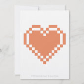 珊瑚の結婚式招待状の複数競技者用モード 招待状 (裏面)