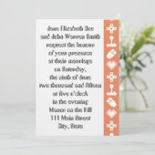 珊瑚の結婚式招待状(マルチプレイヤーモード) 招待状 (スタンド正面)