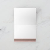 珊瑚の聴診器は折りましたNotecardを感謝していしています サンキューカード (内部)