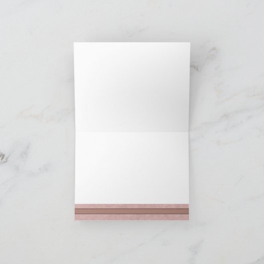 珊瑚の聴診器は折りましたNotecardを感謝していしています サンキューカード (内部)