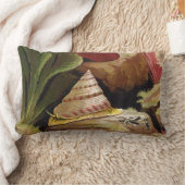 珊瑚の航海のな枕デザインのTrocaの貝殻 ランバークッション (ブランケット)