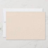 珊瑚の花の結婚式招待状 招待状 (裏面)