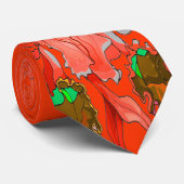 珊瑚の蘭 ネクタイ (ロール)